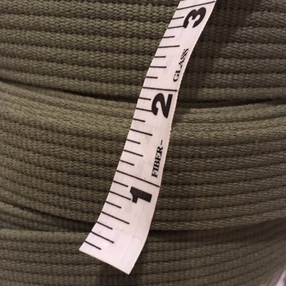 10ft long 1.5" wide military OD green cotton strap webbing belt replace repair - Picture 1 of 4